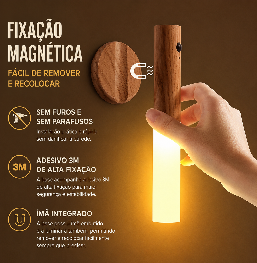 VELTRIX GlowSense™ | Luz LED Inteligente com Sensor de Movimento