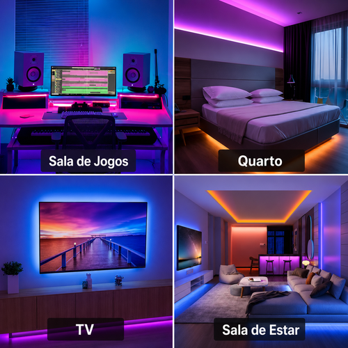 VELTRIX AuraRGB™ | Fita LED Inteligente RGB com Controle por Aplicativo