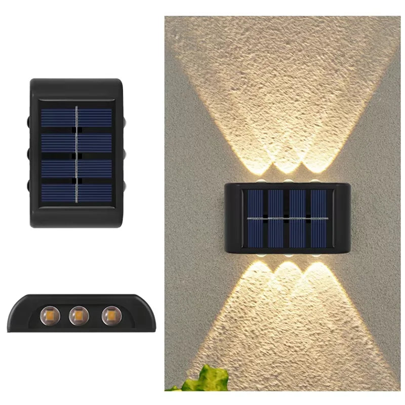 VELTRIX GlowWall™ | Luminária Solar LED para Área Externa