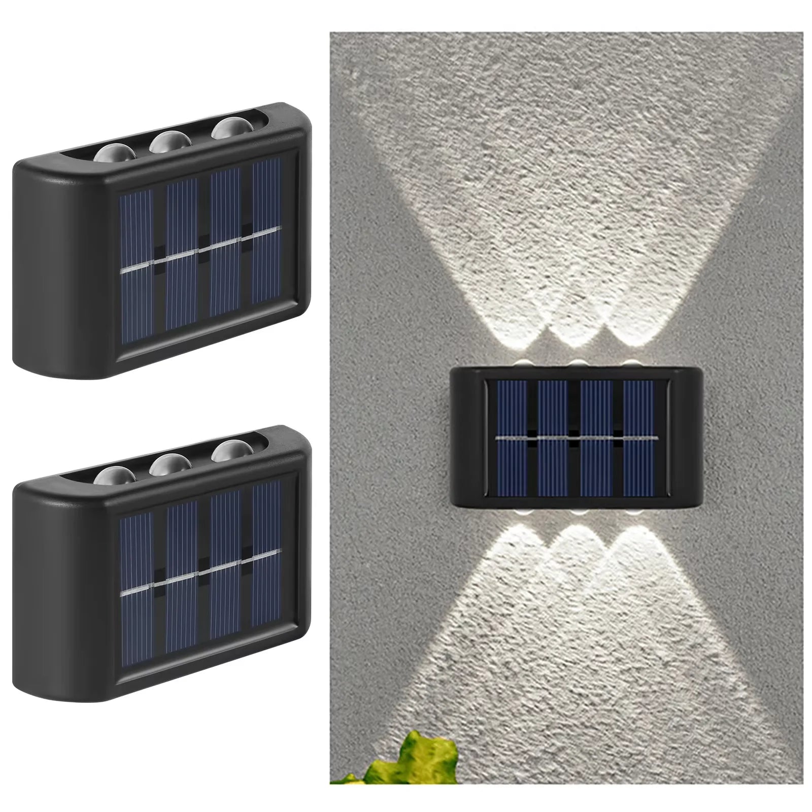 VELTRIX GlowWall™ | Luminária Solar LED para Área Externa