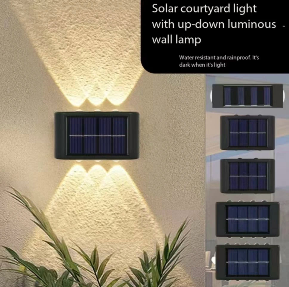 VELTRIX GlowWall™ | Luminária Solar LED para Área Externa