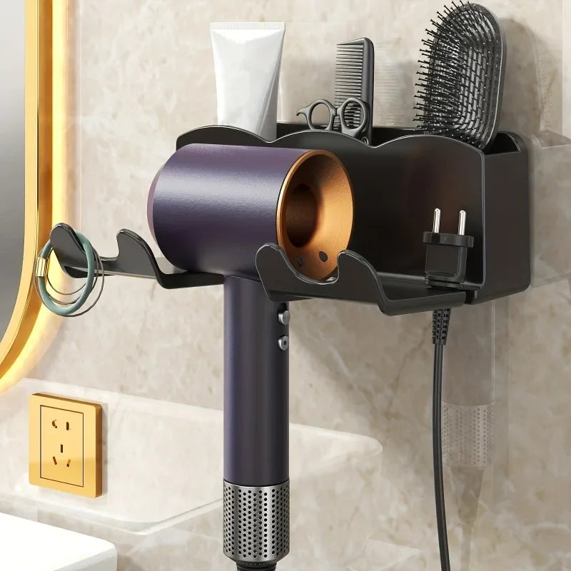 VELTRIX DryHolder™ | Suporte de Parede para Secador de Cabelo