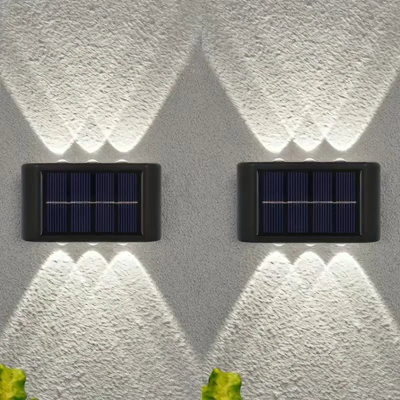 VELTRIX GlowWall™ | Luminária Solar LED para Área Externa